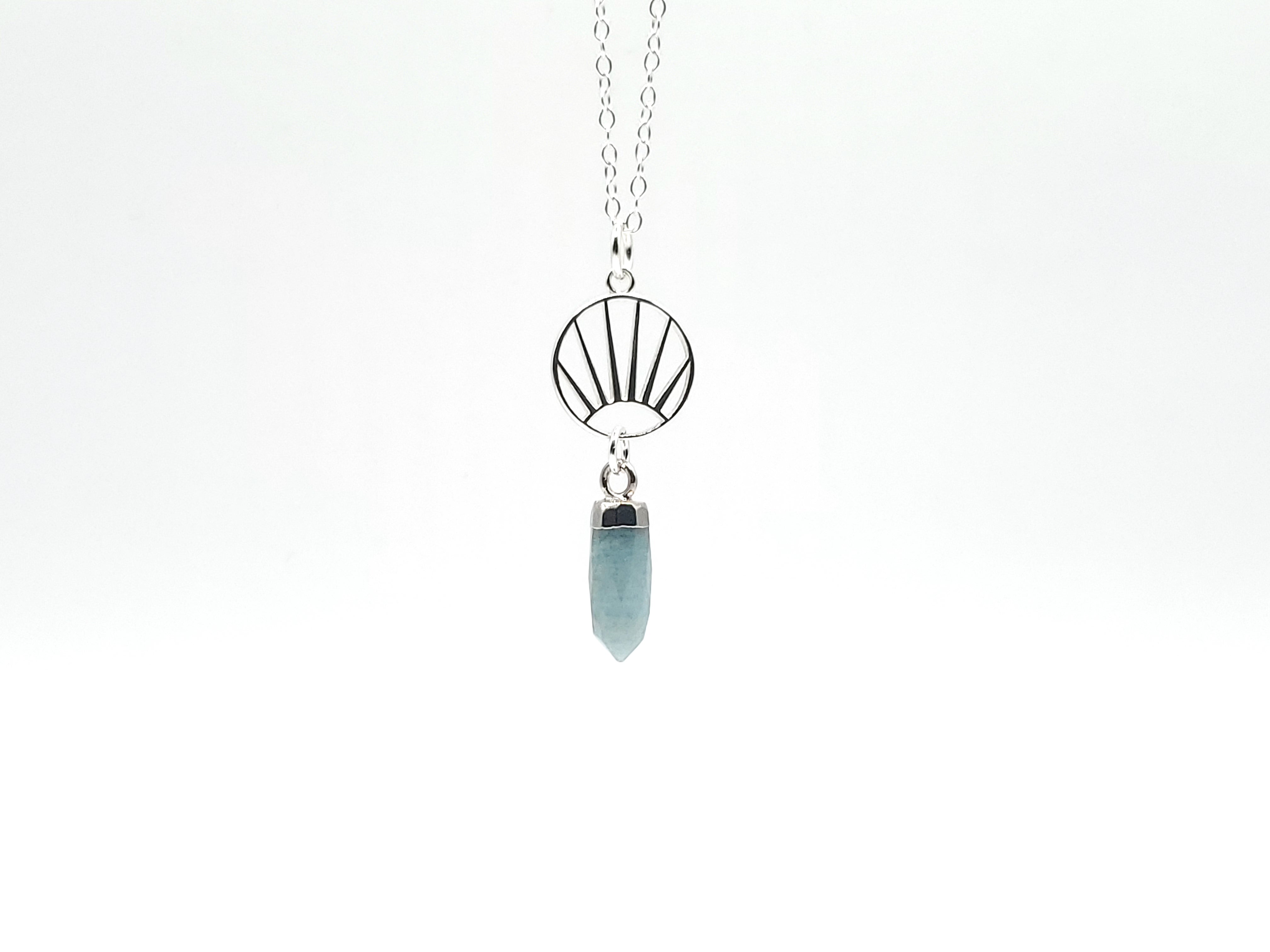 Helios Aquamarine Necklace