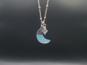 Selene Blue Chalcedony Necklace