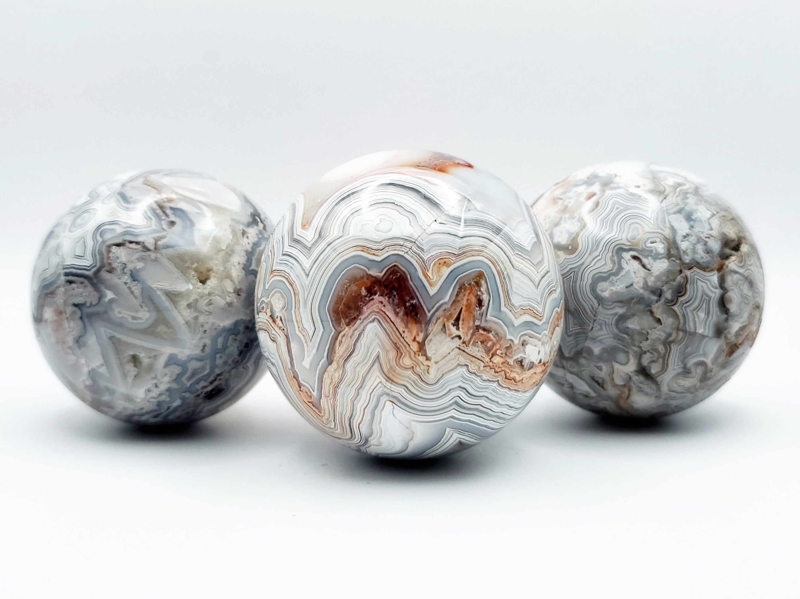 Mexican Lace Agate Spheres