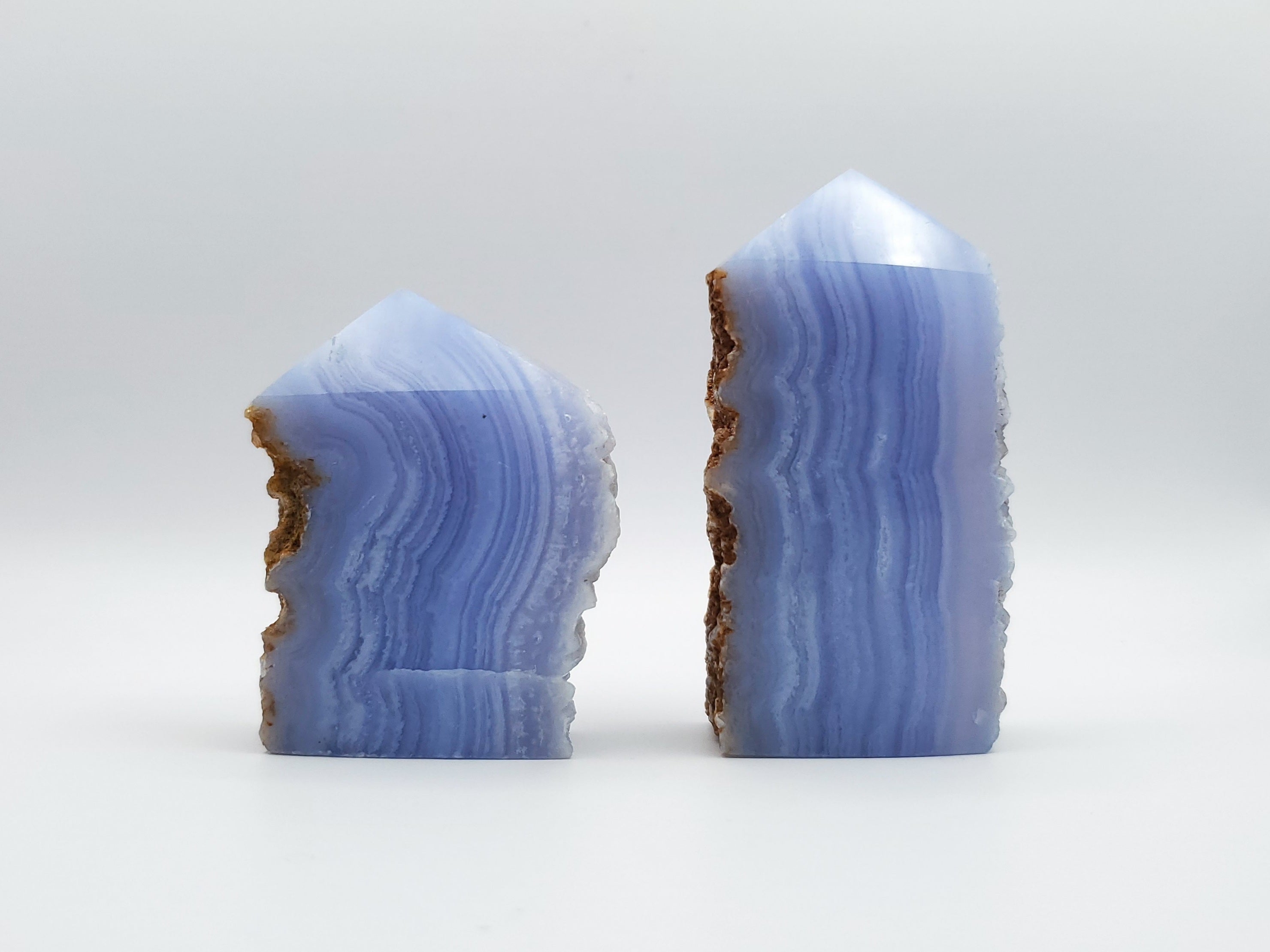 Blue Lace Agate Towers