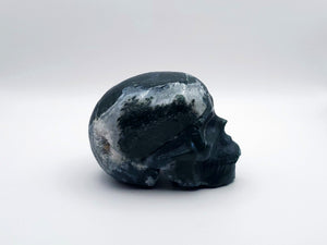 Moss Agate Skulls