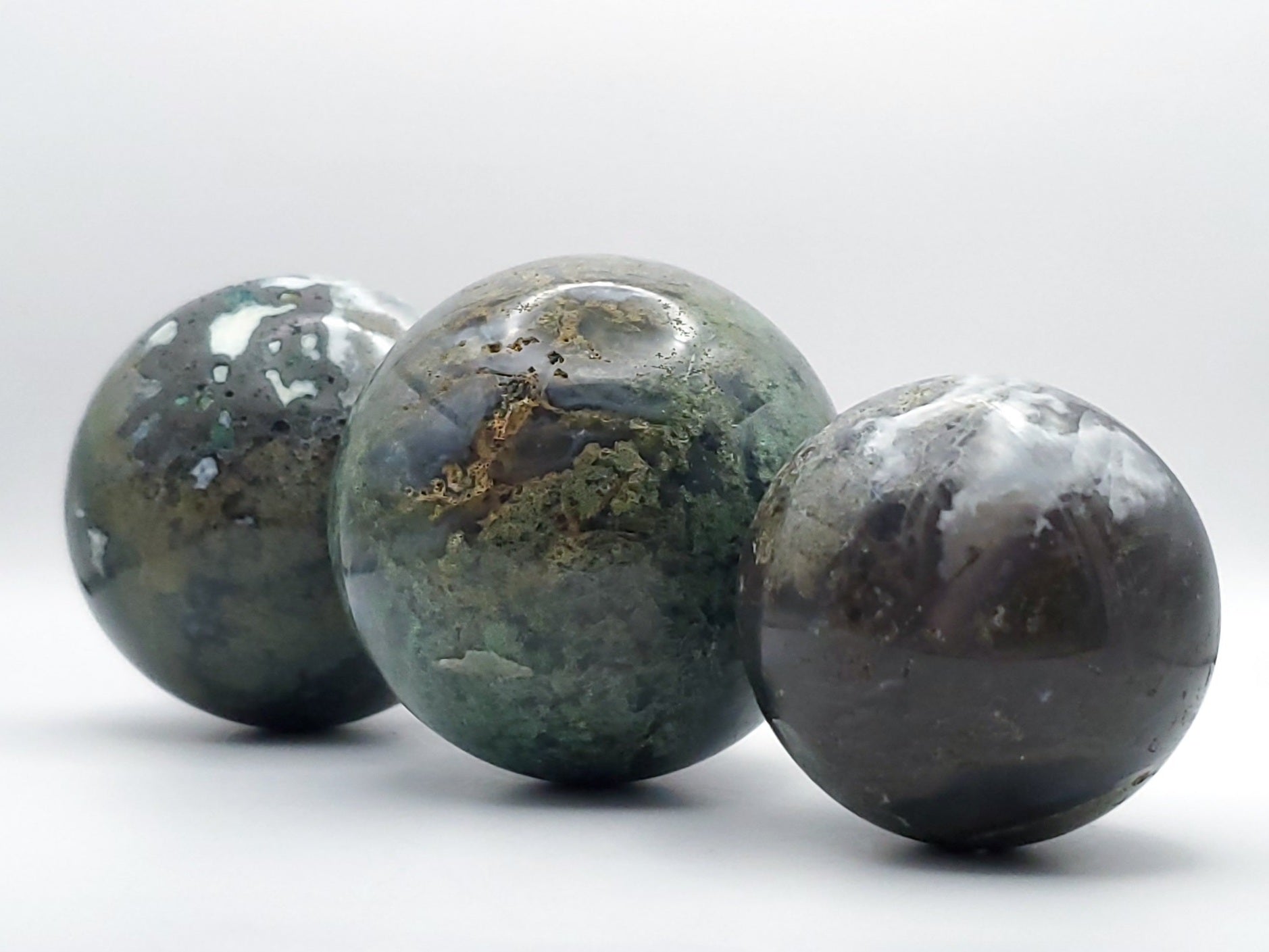 Moss Agate Spheres