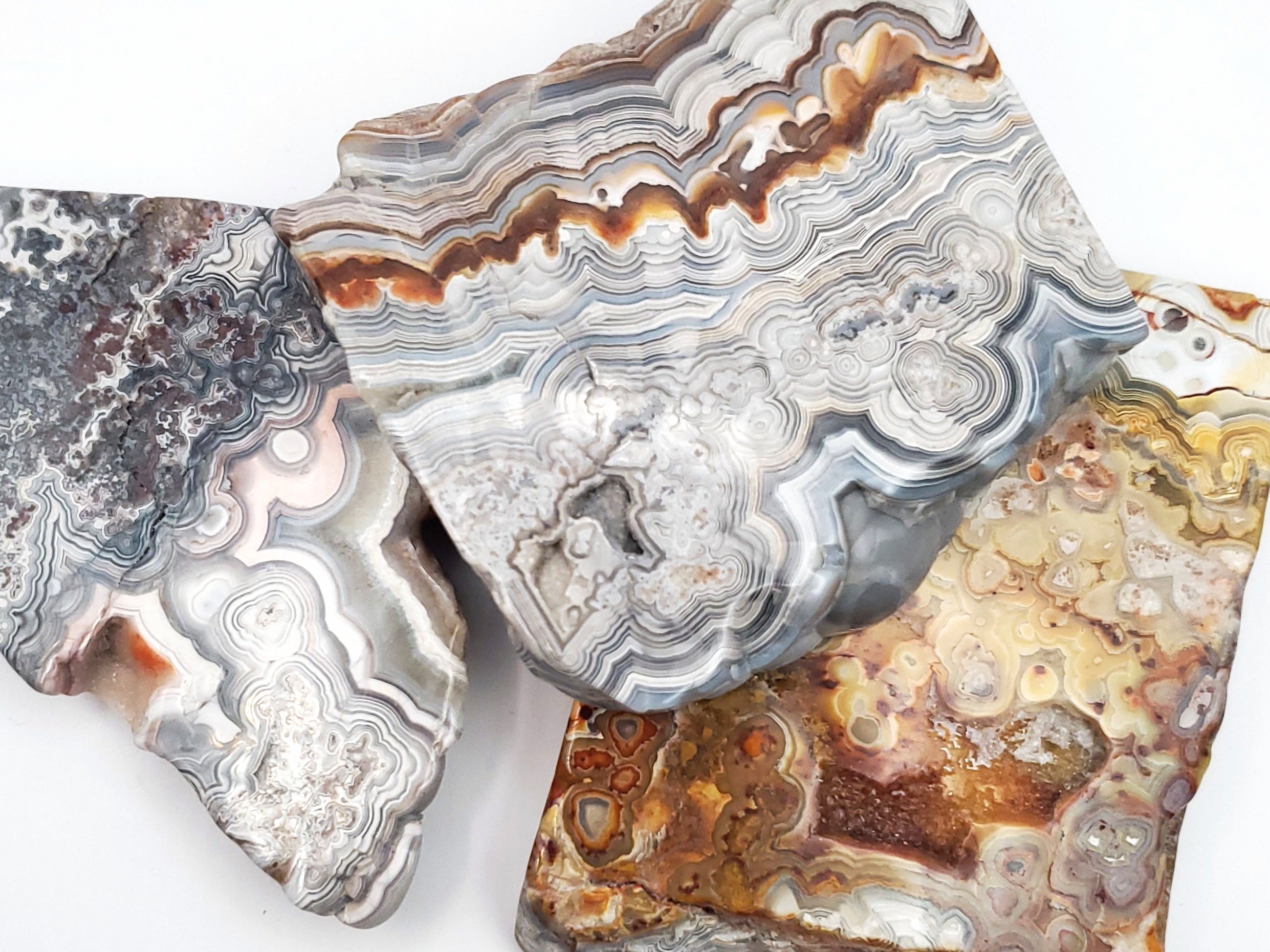 Mexican Lace Agate Slabs