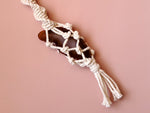 Load image into Gallery viewer, Agate Macrame Keychains
