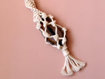 Load image into Gallery viewer, Agate Macrame Keychains
