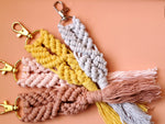 Load image into Gallery viewer, Chevron Macrame Keychains
