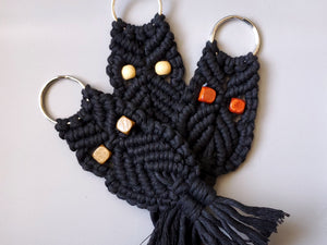 Owl Macrame Keychains