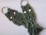 Load image into Gallery viewer, Owl Macrame Keychains
