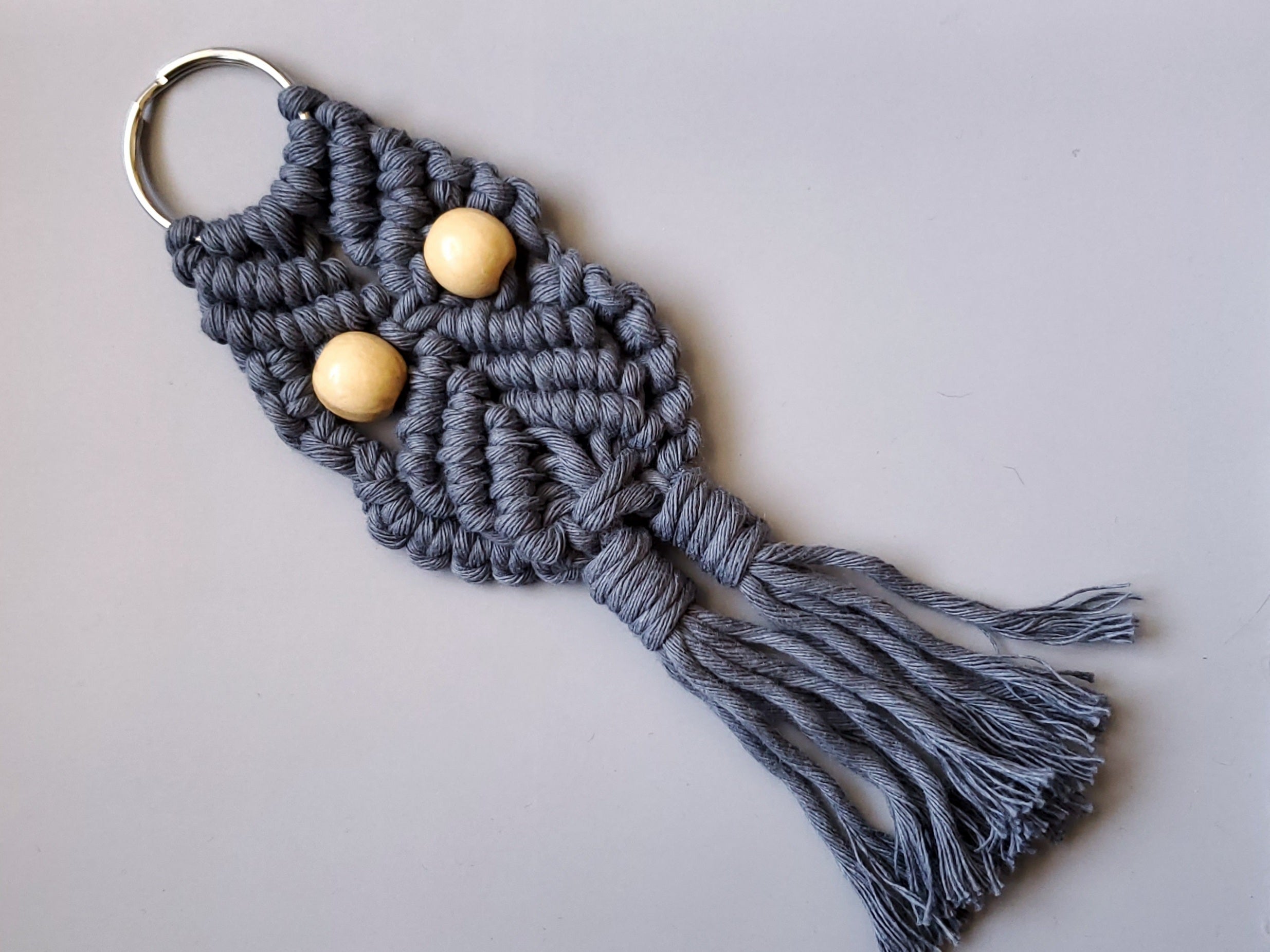Owl Macrame Keychains