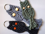 Load image into Gallery viewer, Owl Macrame Keychains
