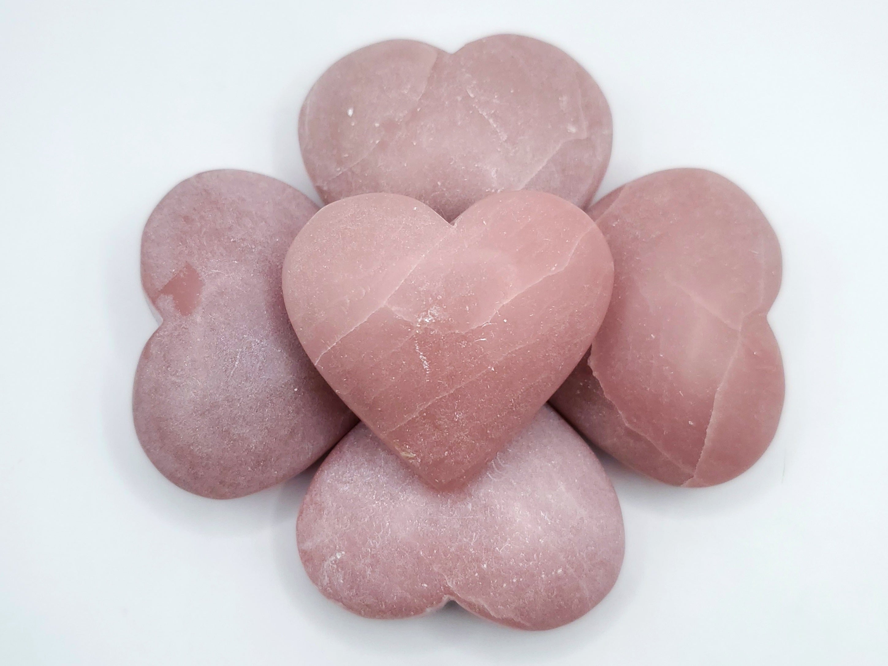 Pink Opal Hearts