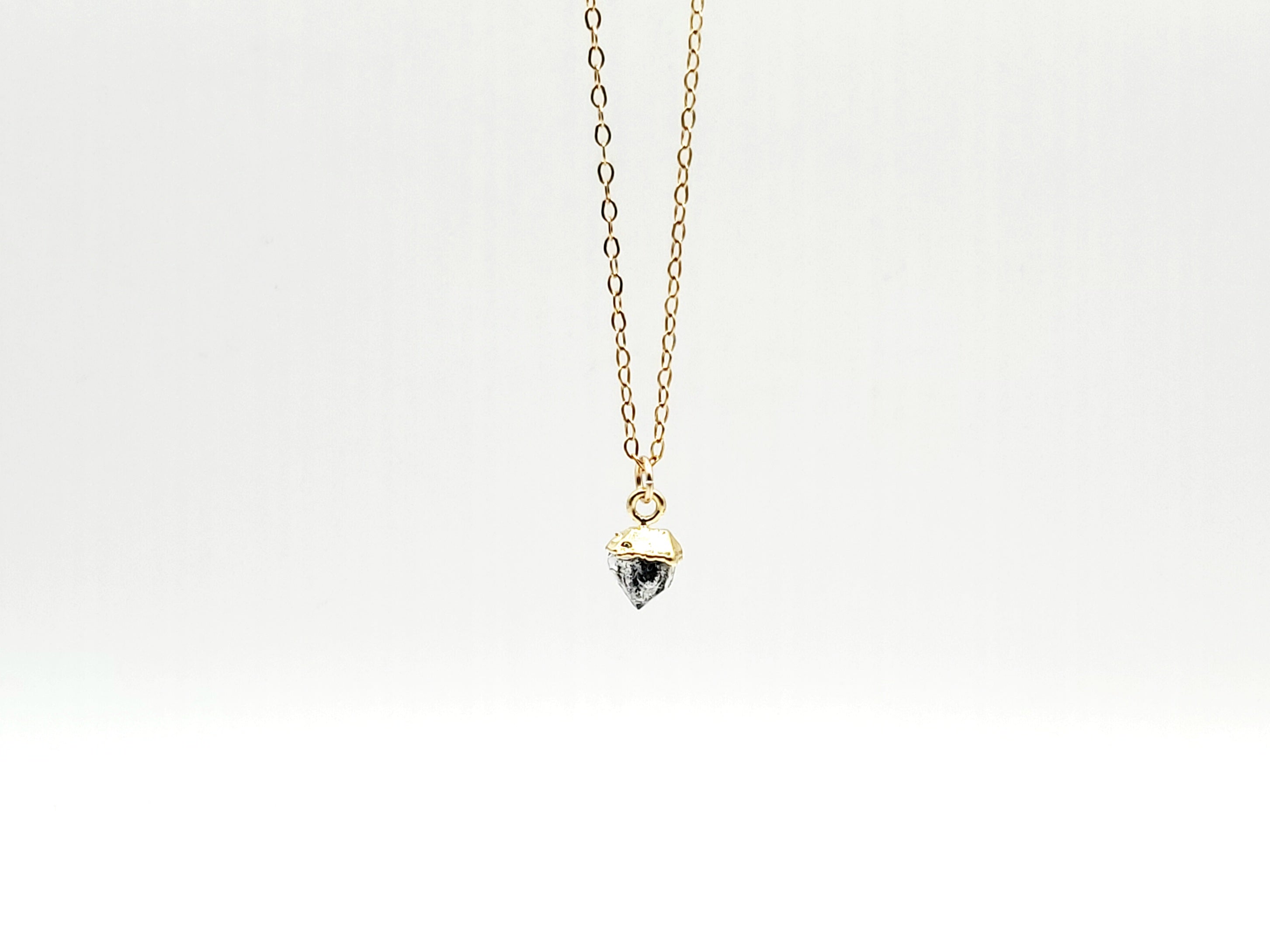 Mini Herkimer Necklace • Gold