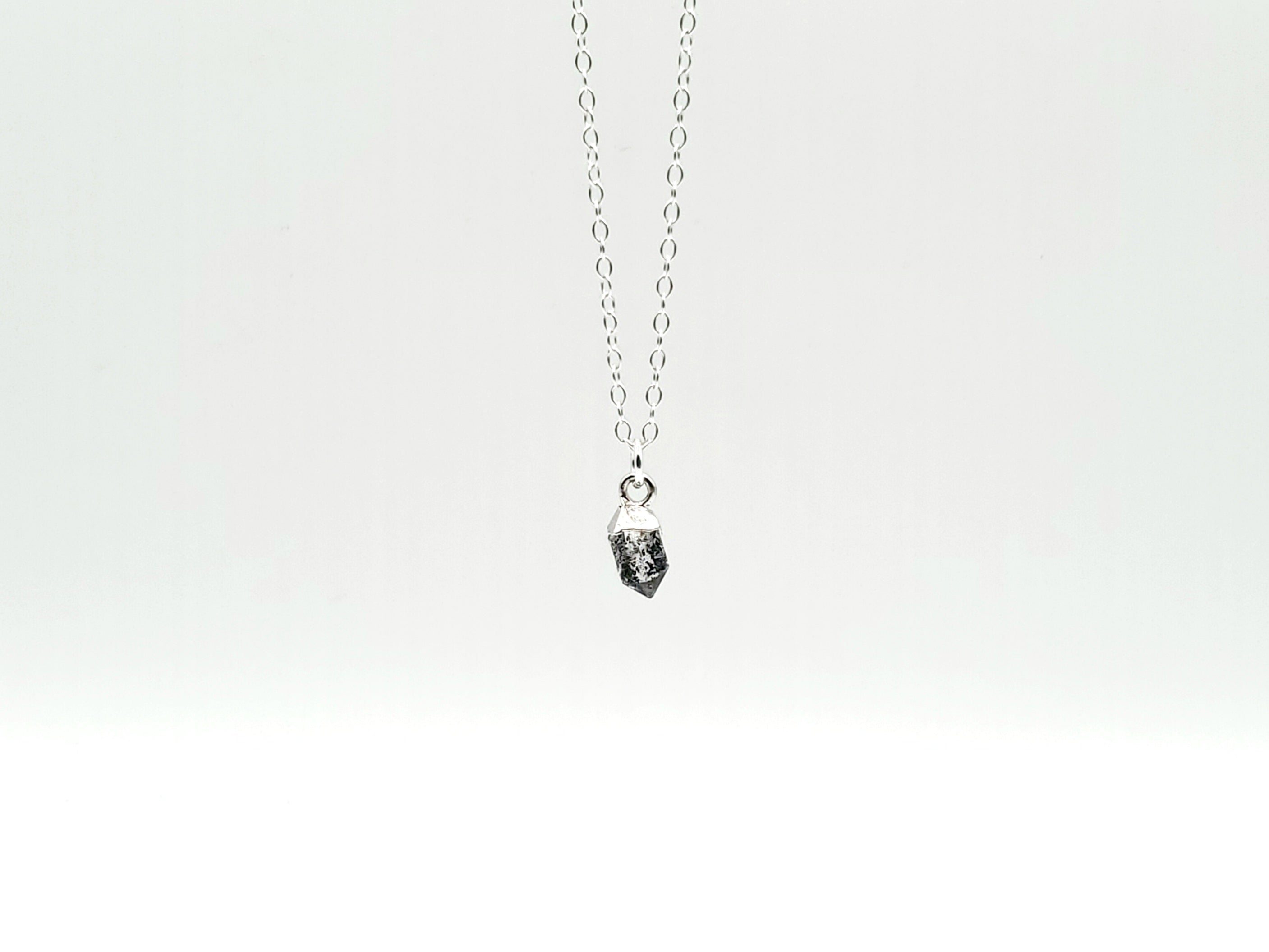 Mini Herkimer Necklace • Silver