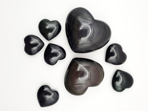 Rainbow Obsidian Hearts
