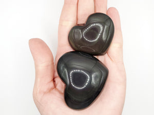 Rainbow Obsidian Hearts