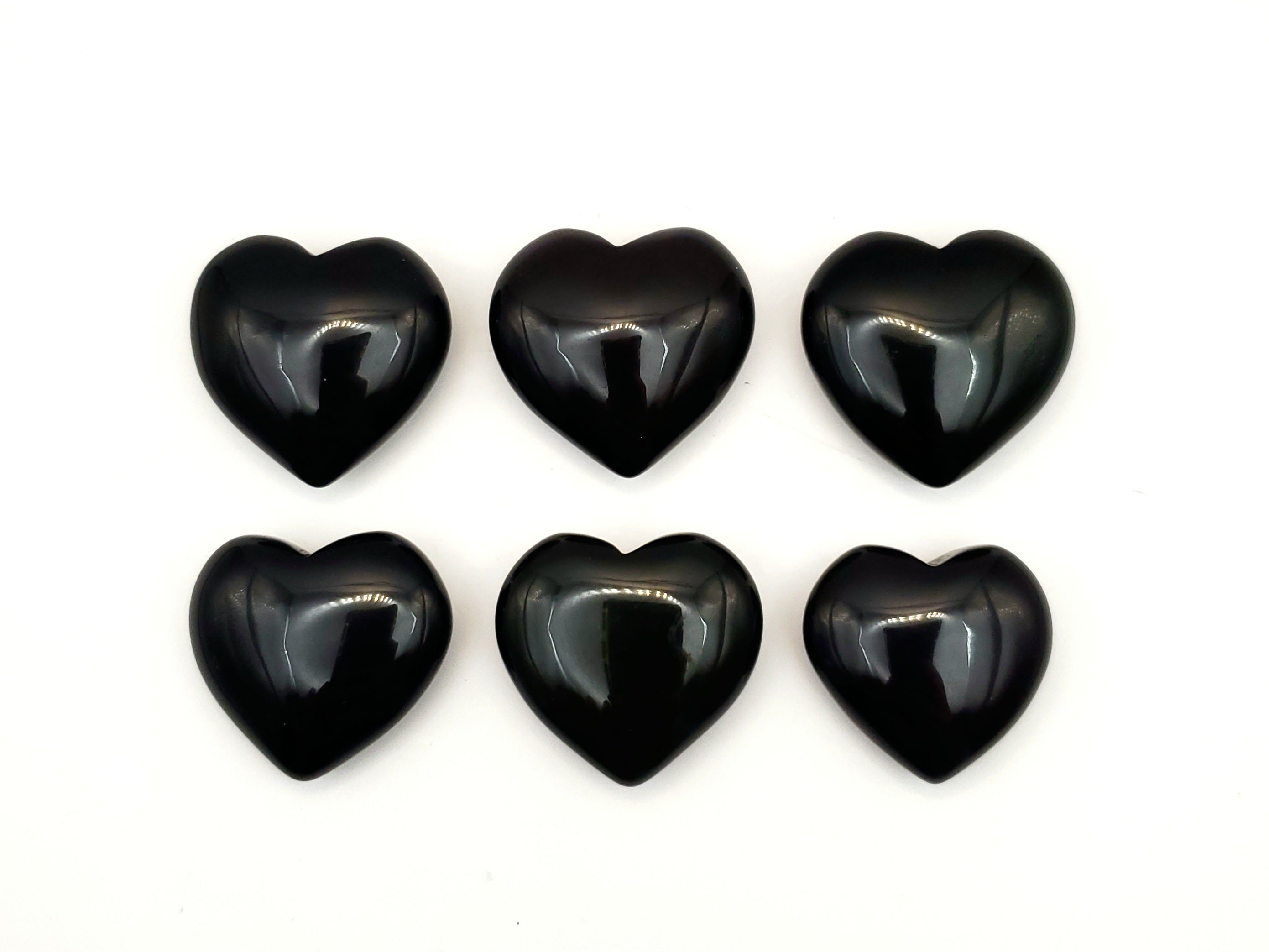 Rainbow Obsidian Hearts