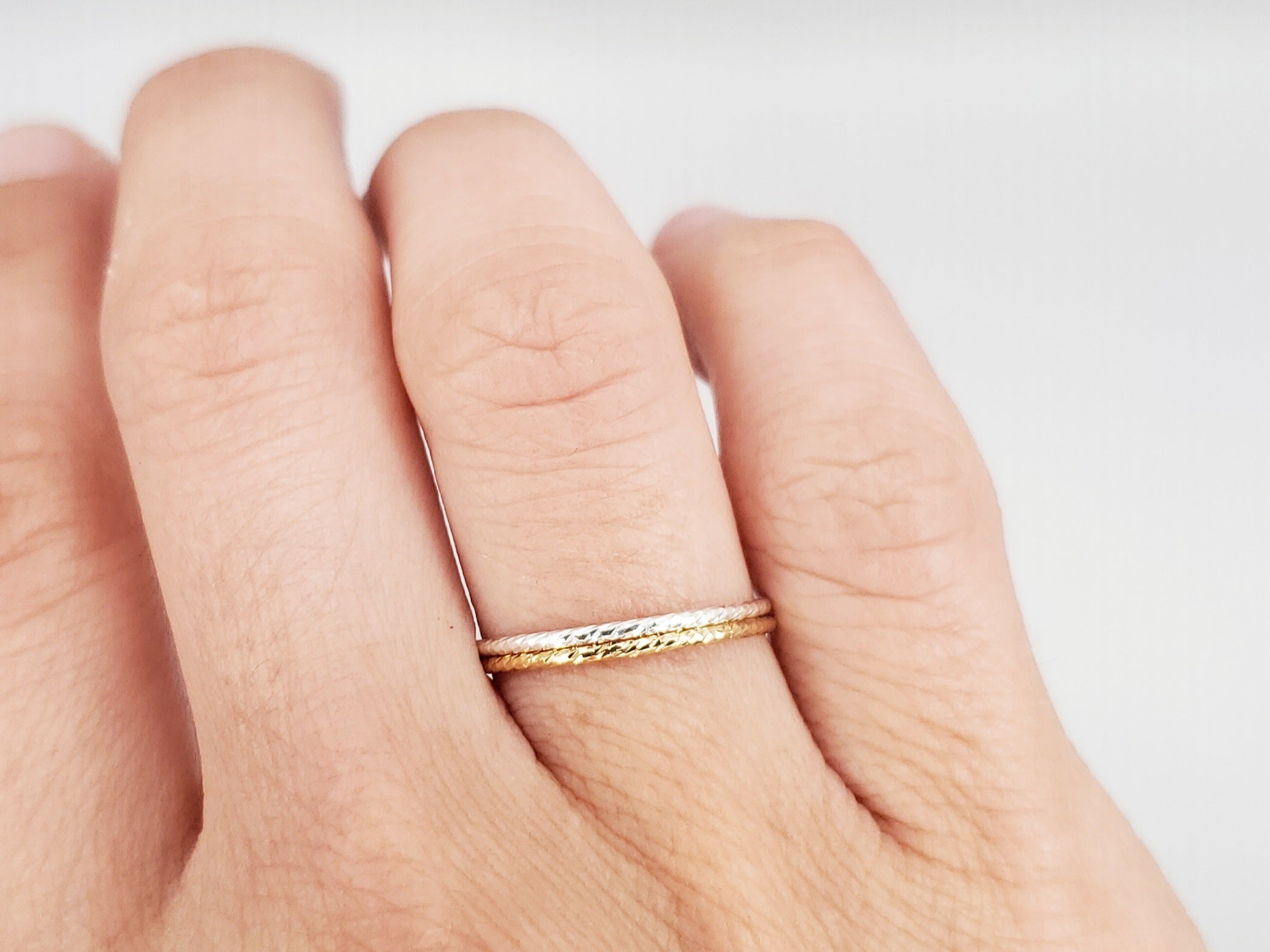 Everyday Sparkle Twist Rings