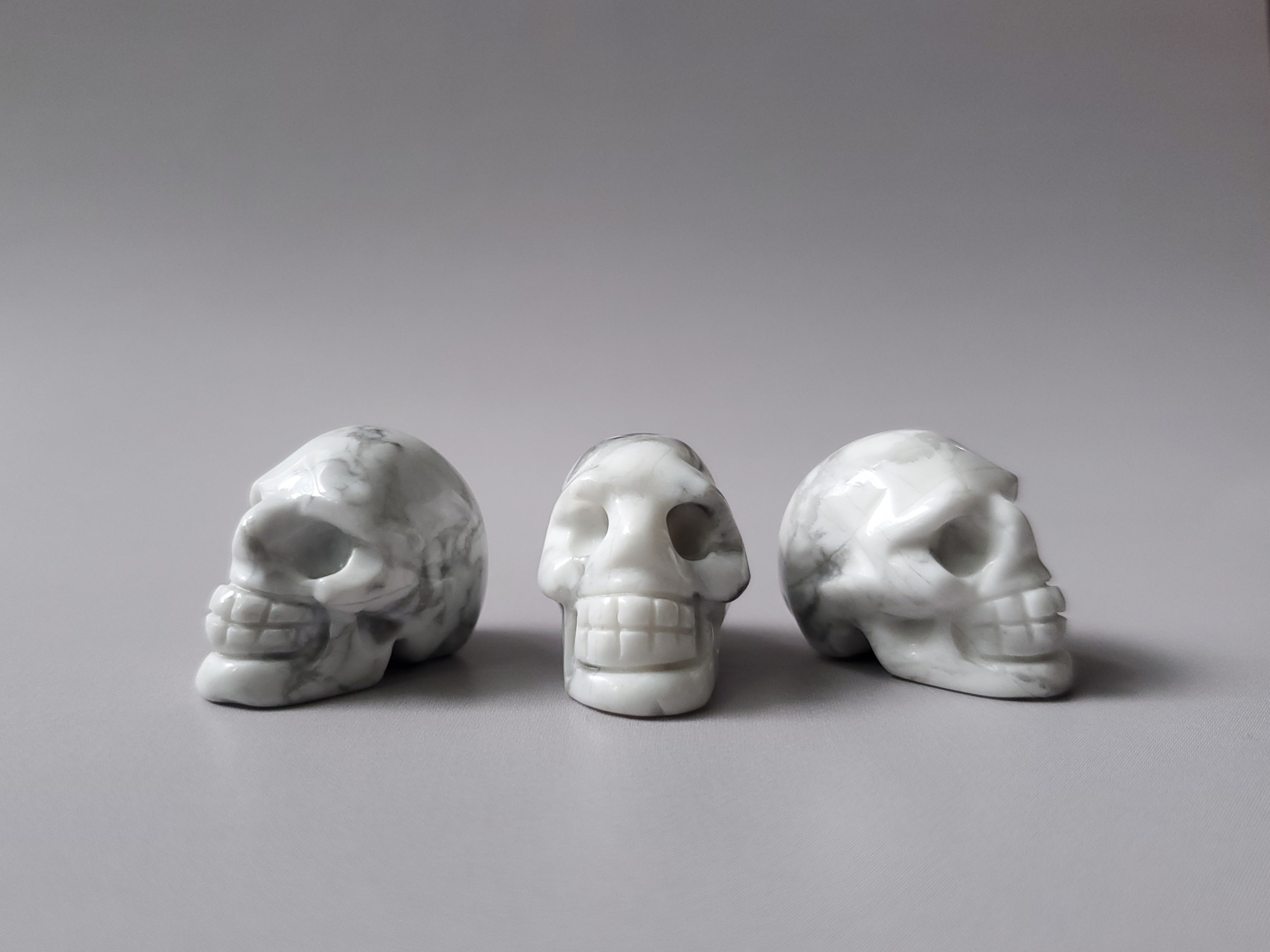 Mini Howlite Skulls