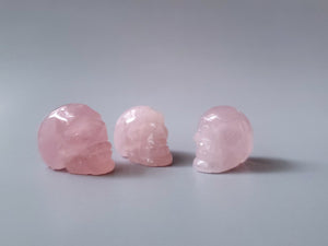 Mini Rose Quartz Skulls
