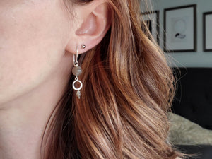 Chocolate Moonstone Earrings