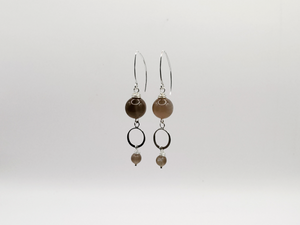 Chocolate Moonstone Earrings