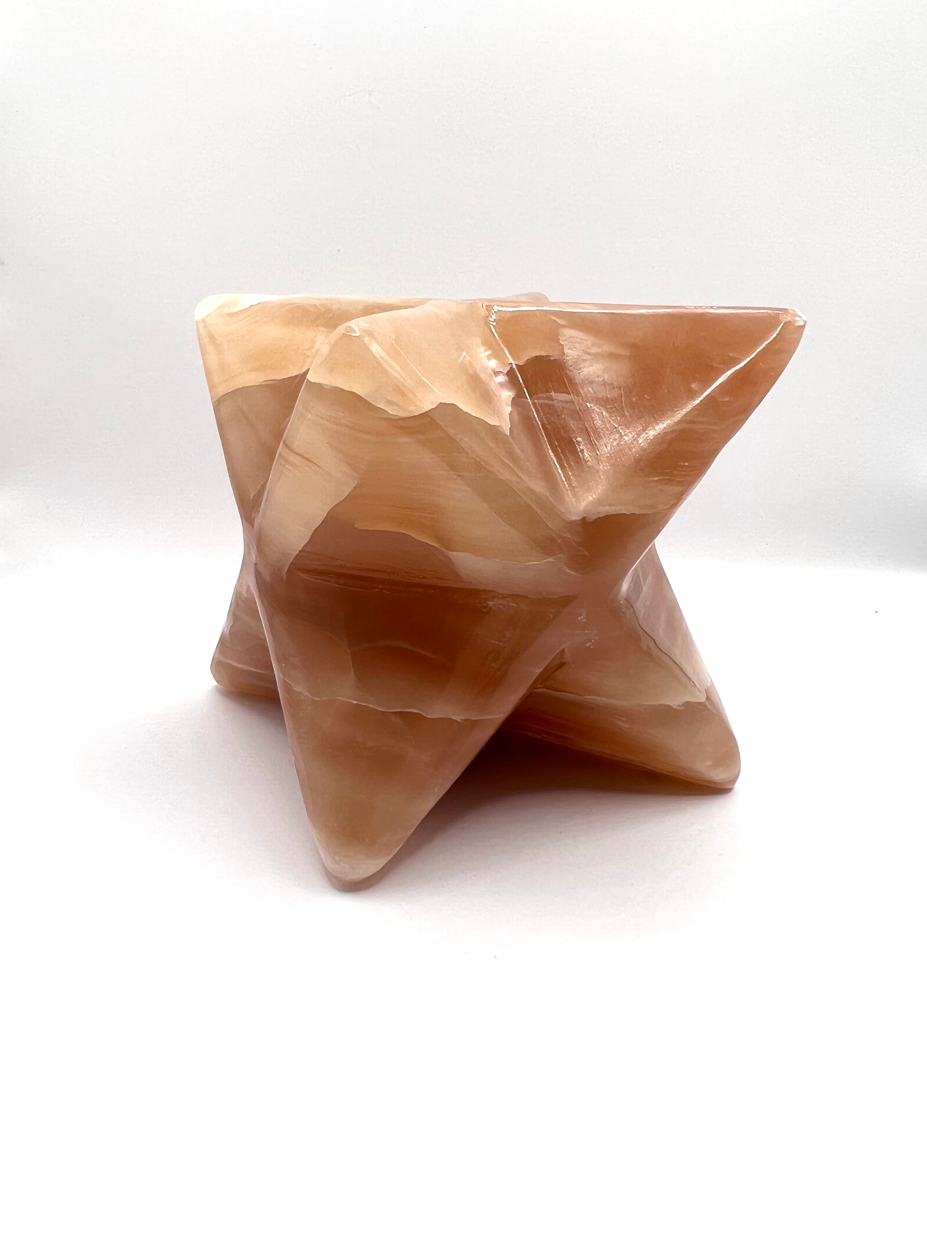 Honey Calcite Merkaba